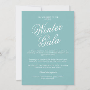 Elegant Winter Gala Invitation Formal Holiday