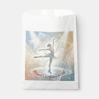 Elegant Winter Ice Skating Birthday  Favour Bags