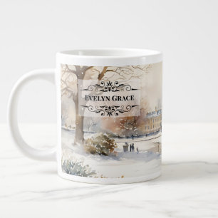 Elegant Winter Kensington Gardens London Mug