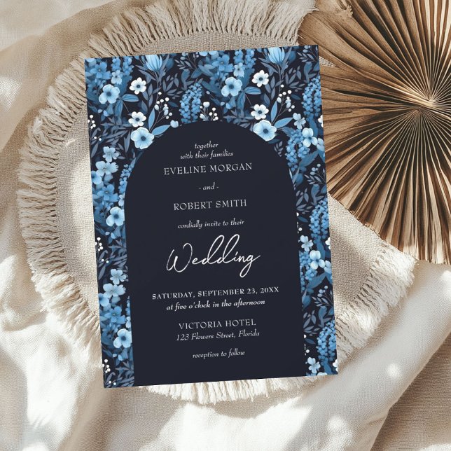 Elegant winter meadow wild flowers bold invitation (Elegant winter meadow wild flowers bold invitation)