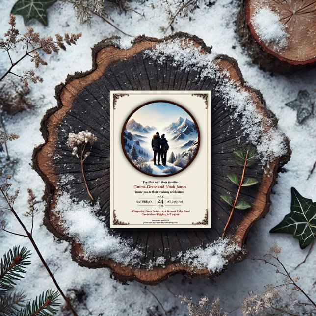  Elegant Winter Romance Wedding Invitation (Creator Uploaded)
