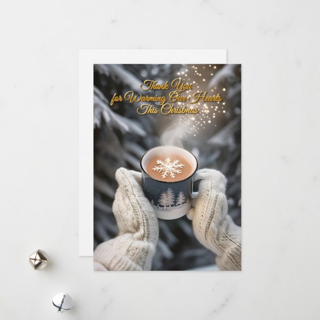 Elegant Winter Scene Card (Front/Back In Situ)