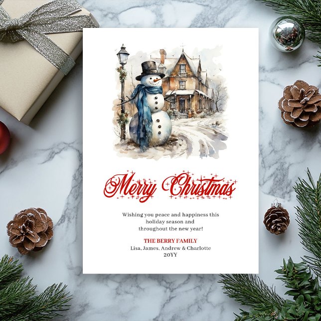 Elegant winter scene Christmas greeting card (Elegant winter scene Christmas greeting card

)