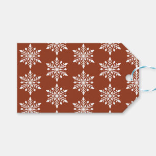 Elegant Winter Snowflake Gift Tags