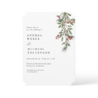 Elegant Winter Wedding Burgundy Greenery