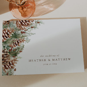 Elegant Winter Wedding Guest Book