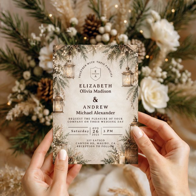 Elegant Winter Wedding Invitation (Creator Uploaded)
