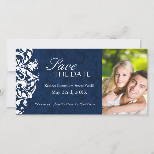 Elegant Winter wedding Save The Date Invitation (Front)