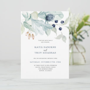 Elegant Winter Wedding Theme Invitations