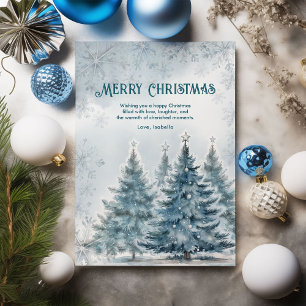 Elegant Winter Wonderland Christmas Holiday Card