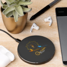 "Elegant Wireless Charger - Gurleen Kaur Design"