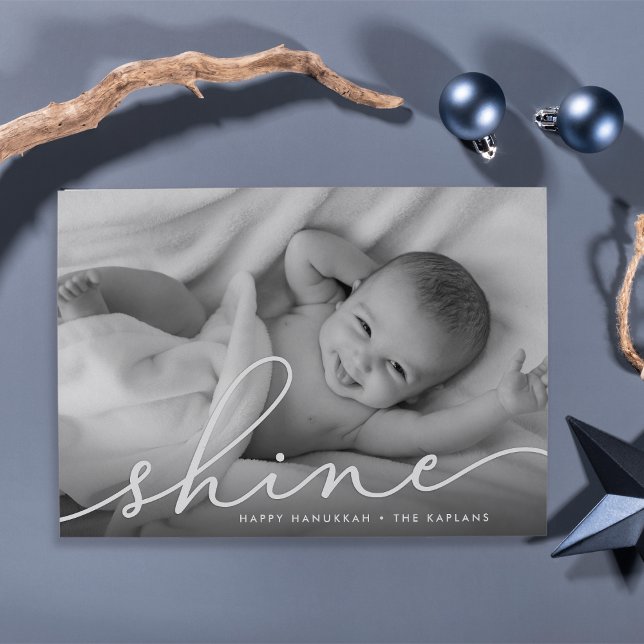 Elegant Wish | Hanukkah Photo Card (Creator Uploaded)