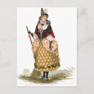 Elegant Witch Postcard