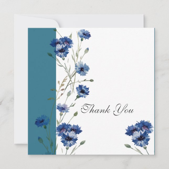 Elegant with blue flowers (Front)