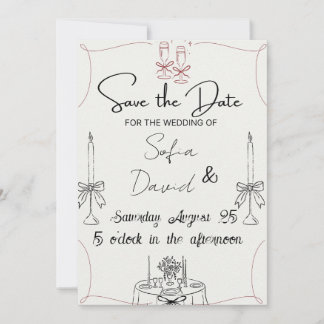 Elegant with Candles, Impress Everyone wedding  Invitation