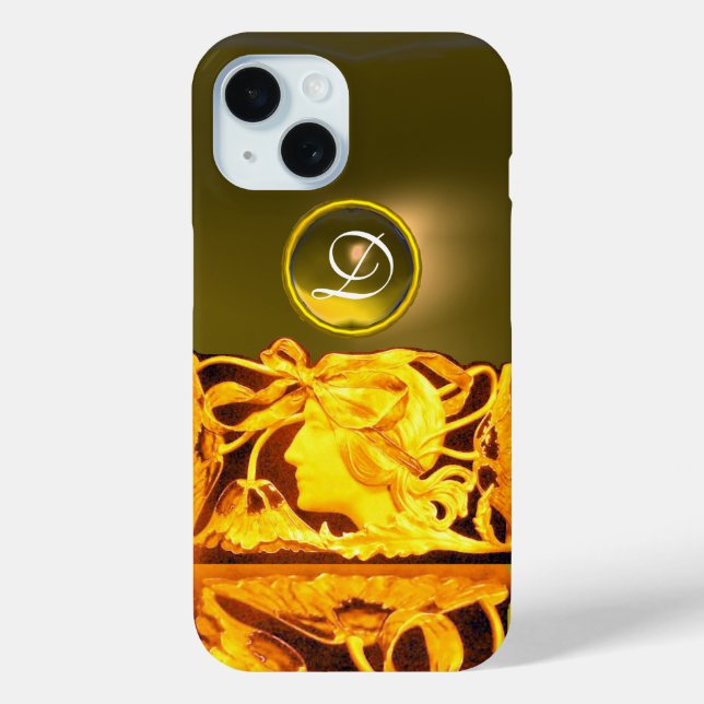 ELEGANT WOMAN BEAUTY JEWEL /LADY,BLUE BOW,FLOWERS Case-Mate iPhone CASE (Back)