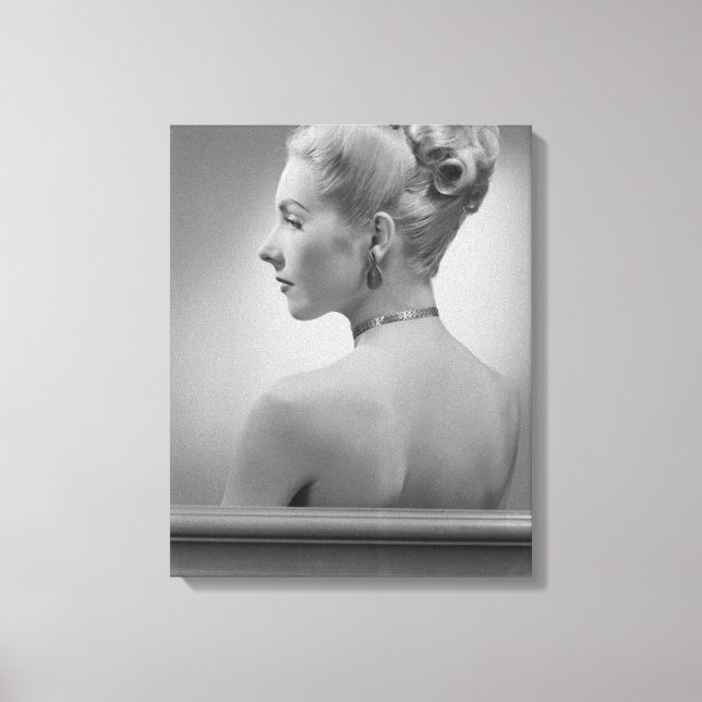 Elegant Woman Canvas Print (Front)