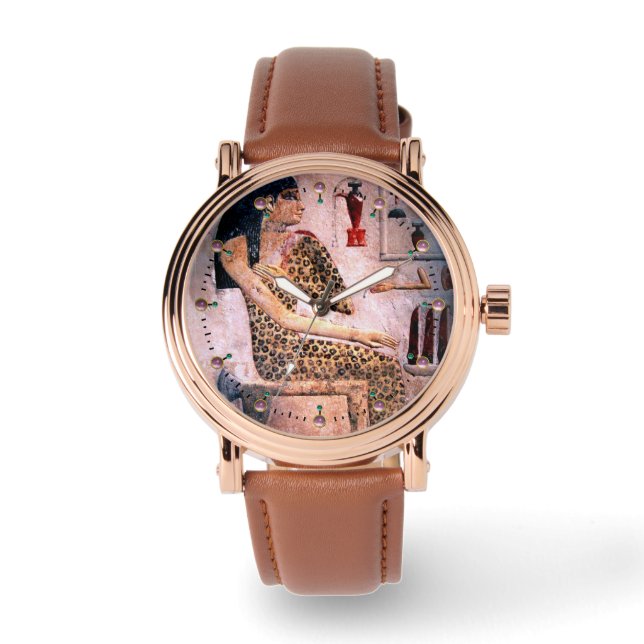 ELEGANT WOMAN ,FASHION AND BEAUTY OF ANTIQUE EGYPT WATCH (Front)
