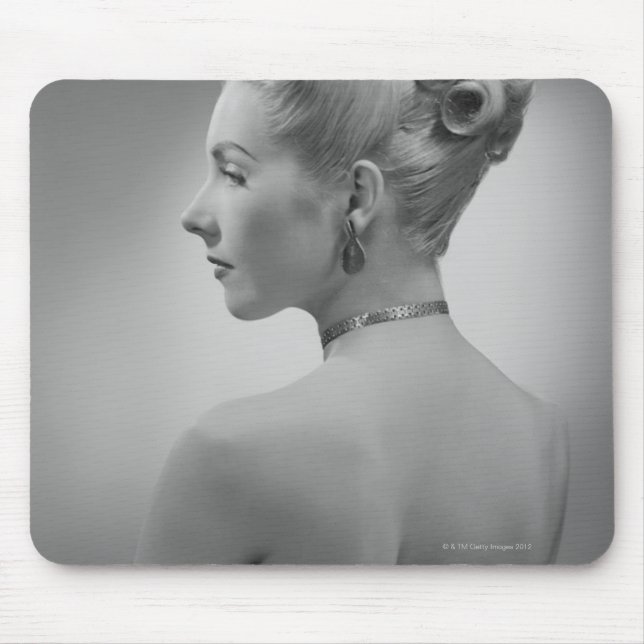 Elegant Woman Mouse Mat (Front)