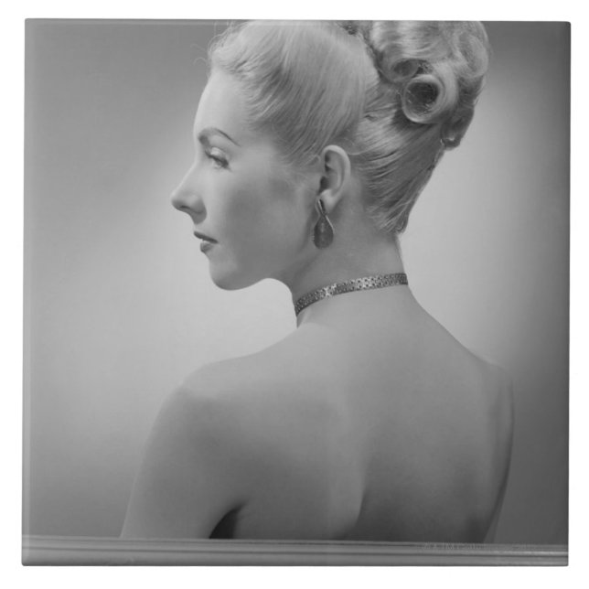 Elegant Woman Tile (Front)