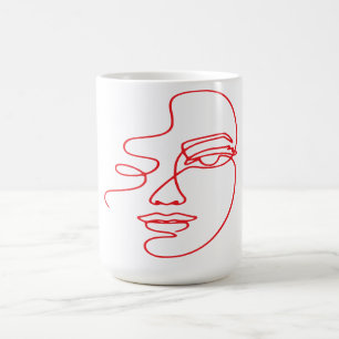 Elegant Woman Vector Mug