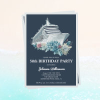 Elegant Women 50th Birthday Party Cruise Ship Trip