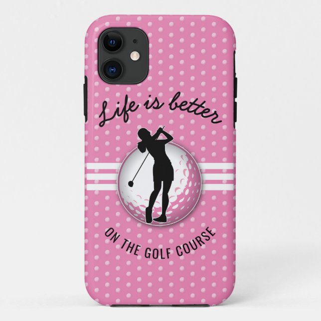 Elegant Women Golfer Design Case-Mate iPhone Case (Back)