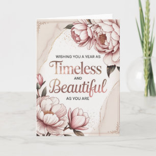 Elegant Women’s Birthday Card