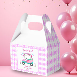 Elegant Women's Golf Party Cart Birthday Favour Box