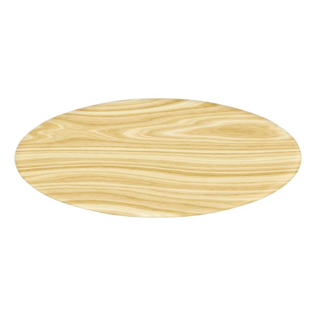 Elegant Wood 3 Name Tag (Front)