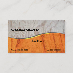 Elegant Wood Business Card