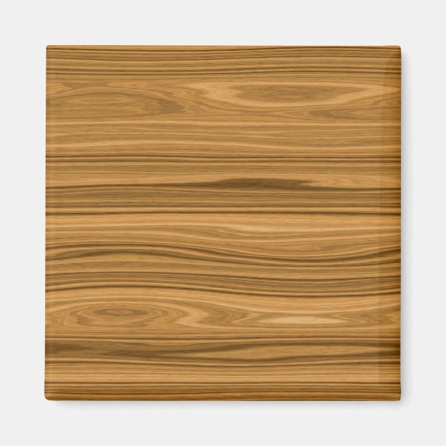 Elegant Wood grain style Magnet (Front)
