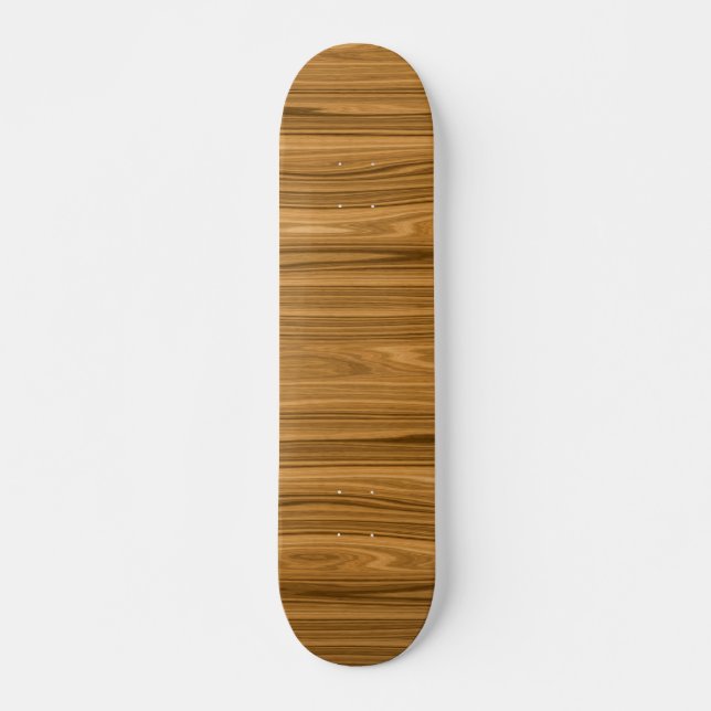 Elegant Wood grain style Skateboard (Front)