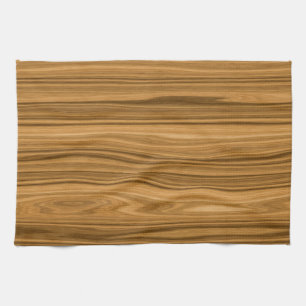 Elegant Wood grain style Tea Towel