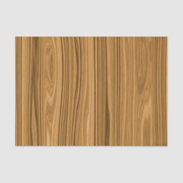 Elegant Wood grain style Tissue Paper (Front)