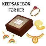 Elegant Wood Name Keepsake Gift Box<br><div class="desc">For all your special memories and jewellery. Makes a great gift for her.</div>