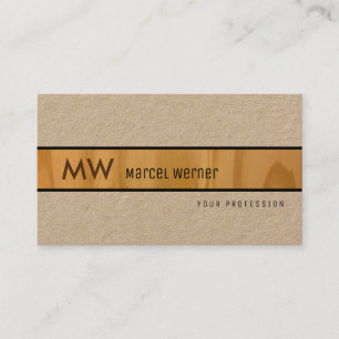 elegant wood rustic kraft premium pro business card