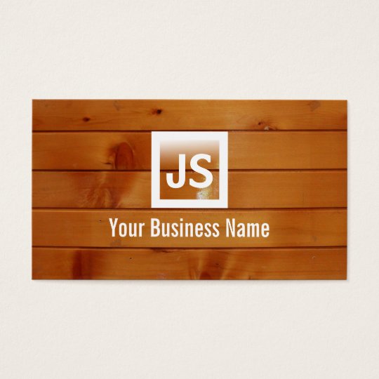 Elegant Wood Stripes Texture Business Card