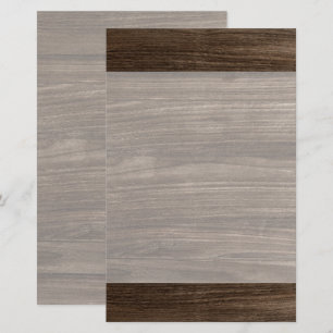 Elegant wood texture Stationery
