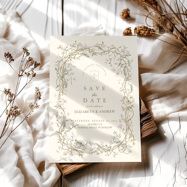 Elegant Woodland Fern Wedding Save The Date (Creator Uploaded)
