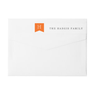 Elegant Wrap Around Return Address Label