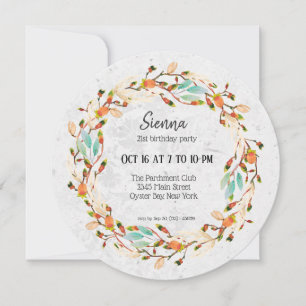 Elegant Wreath for all occassions Invitation