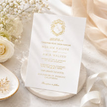 Elegant Wreath Monogram Islamic Wedding