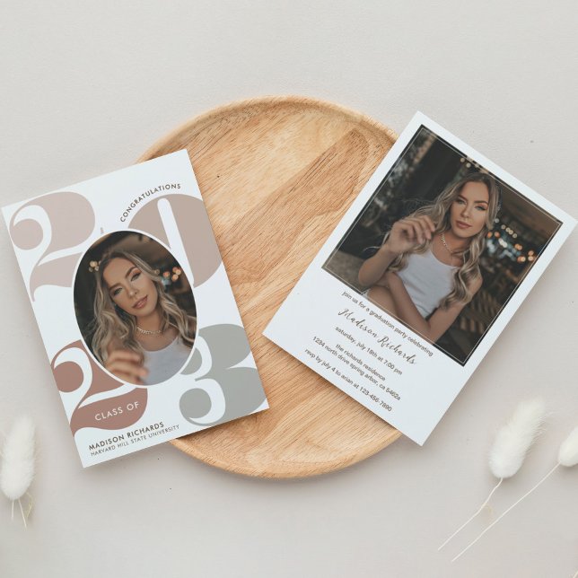 Elegant Year Photo Graduation Party Invitation (Creator Uploaded)