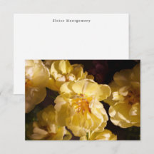 Elegant yellow blooms and custom name