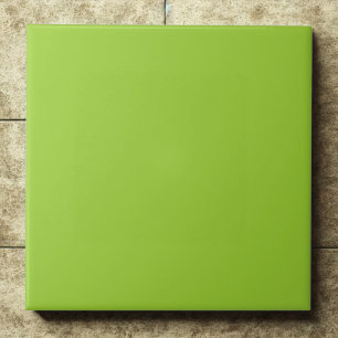 Elegant Yellow Green #9acd32 Modern Accent Tile