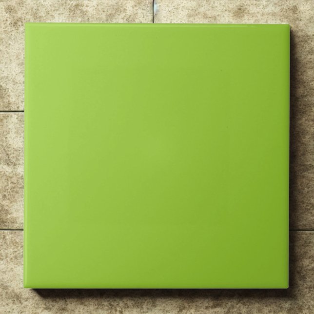 Elegant Yellow Green #9acd32 Modern Accent Tile (Creator Uploaded)
