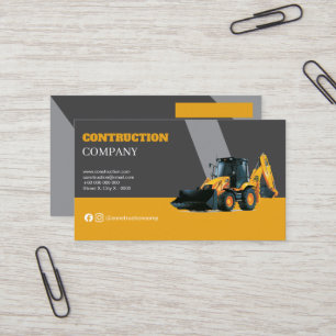 elegant yellow grey Lines Defining Structure Business Card