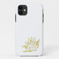 Elegant Yellow Lotus Flower Boho Floral