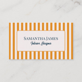 Elegant Yellow Old Money Business Card